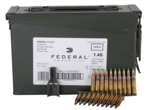 Federal American Eagle XM855 SS109 5.56x45mm NATO Ammo 62 Grain Penetrator Full Metal Jacket Ammo Can of 2000